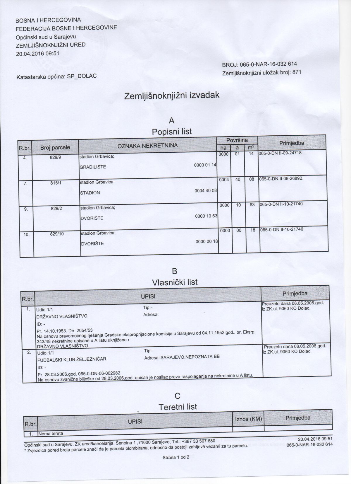 Faksimil iz FK Željezničar - Iz Želje uputili demanti na izjavu načelnika Nedžada Koldže