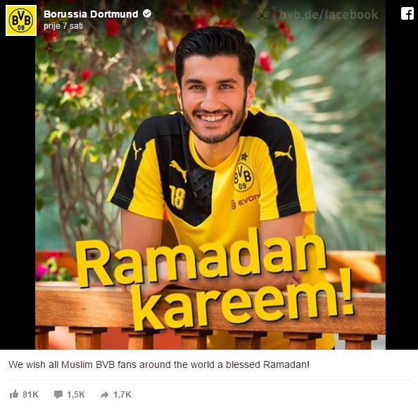 Ramazan_Borussia.jpg - Klub Borussia Dortmund svim muslimanima čestitao mjesec ramazan