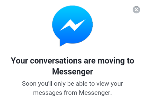 nomoremessages.png - Facebook će primorati korisnike da koriste Messenger
