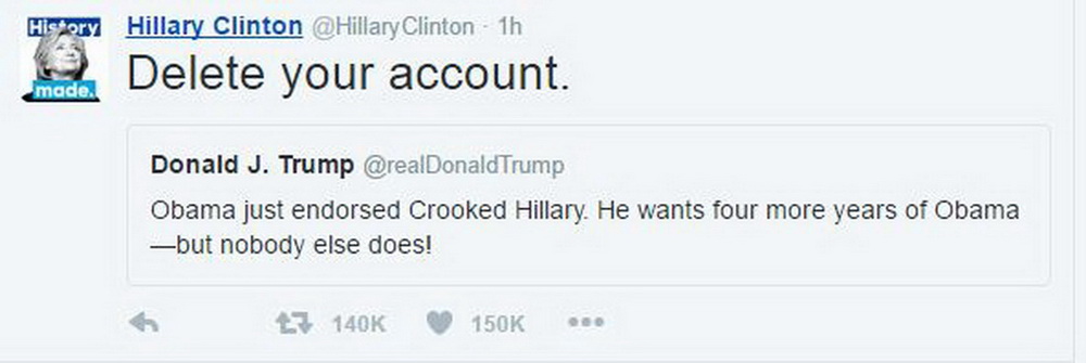 Twitter - Kad se zakače Donald Trump i Hillary Clinton na Twitteru