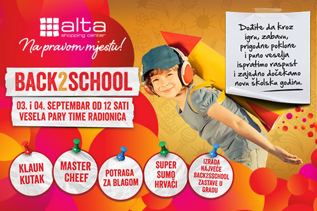 “Počinje škola” u Alta Shopping centru  - Besplatne kreativne radionice za djecu i tinejdžere