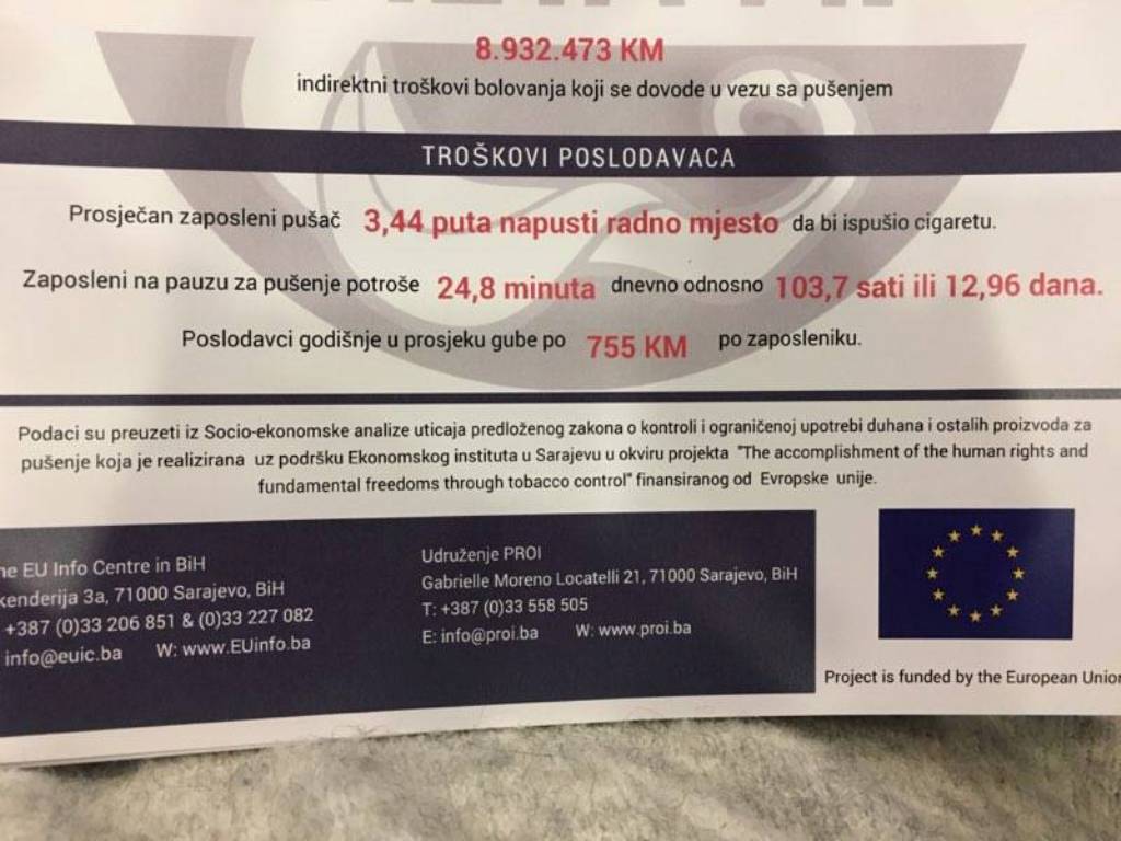 smeta_mi_pusenje_RSA1.jpg - Frapantni podaci: Prosječan pušač u BiH godišnje ispuši preko 1500 KM