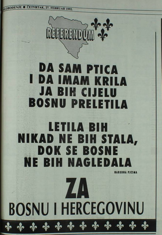 Historijski arhiv Sarajevo - Kako je to izgledalo u martu 1992: Da sam ptica i da imam krila...