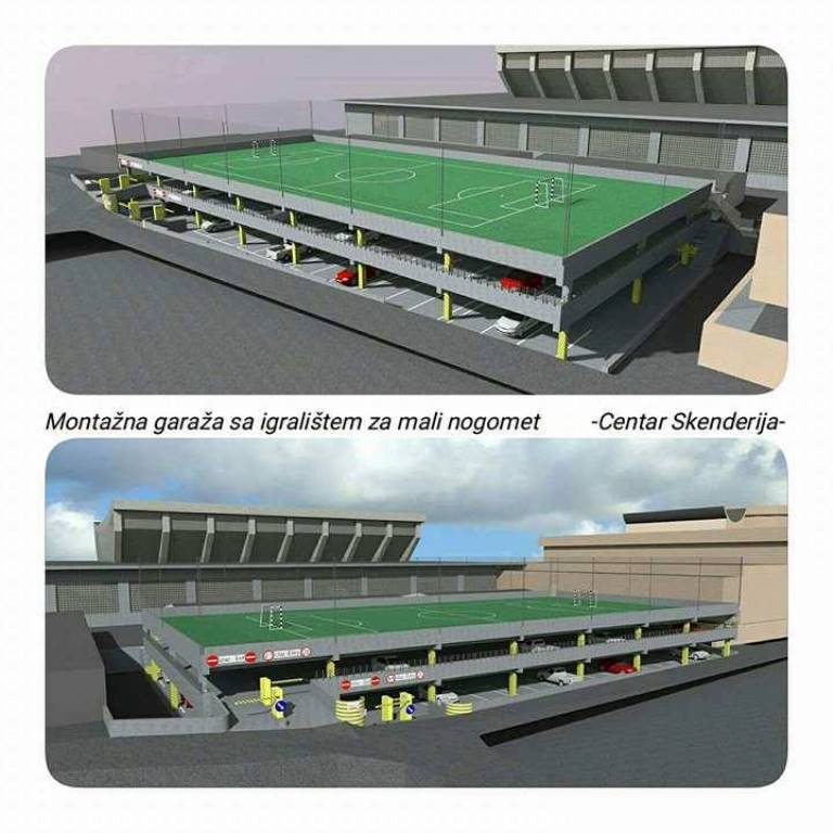 centar_Skenderija_facebook.jpg - Skenderija: U planu izgradnja montažne garaže s igralištem za nogomet