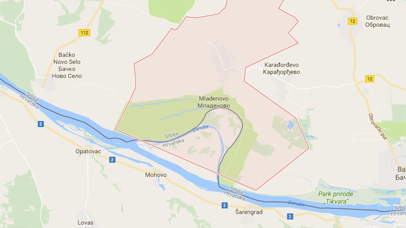 MAPA_SRBIJA_HRVATSKA.jpg - Srbi bijesni na Google: Granica na Dunavu pripojena Hrvatskoj