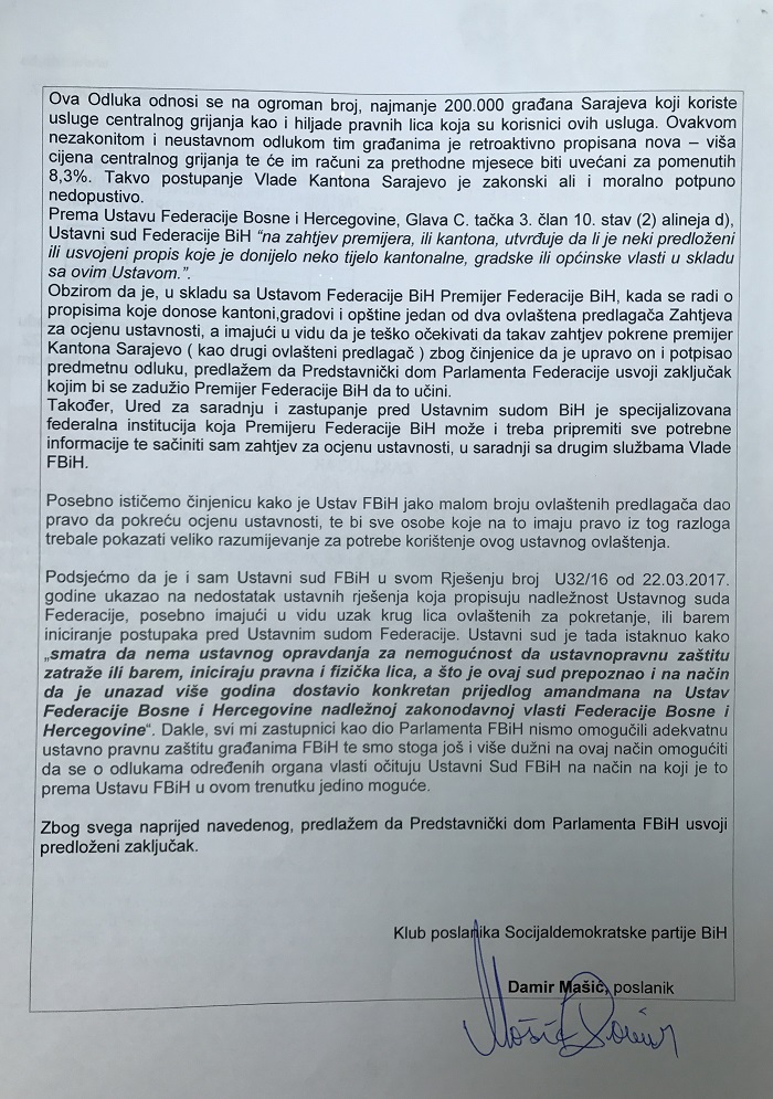 SDP_saopcenje_2.jpg - SDP pozvao Konakovića da građanima vrati novac od poskupljenja grijanja