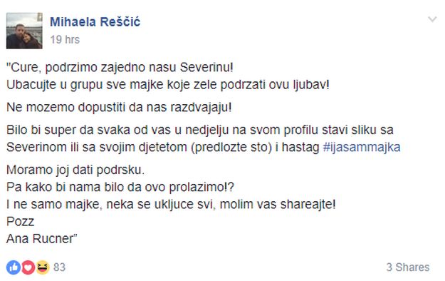 podrska_severini_nula.jpg - Brojne poznate Hrvatice podržale Severinu: I ja sam majka