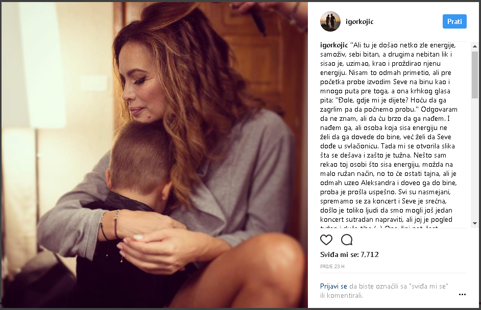 severina_instagram.PNG - Nakon drame na suđenju s Popovićem, oglasio se i Severinin suprug