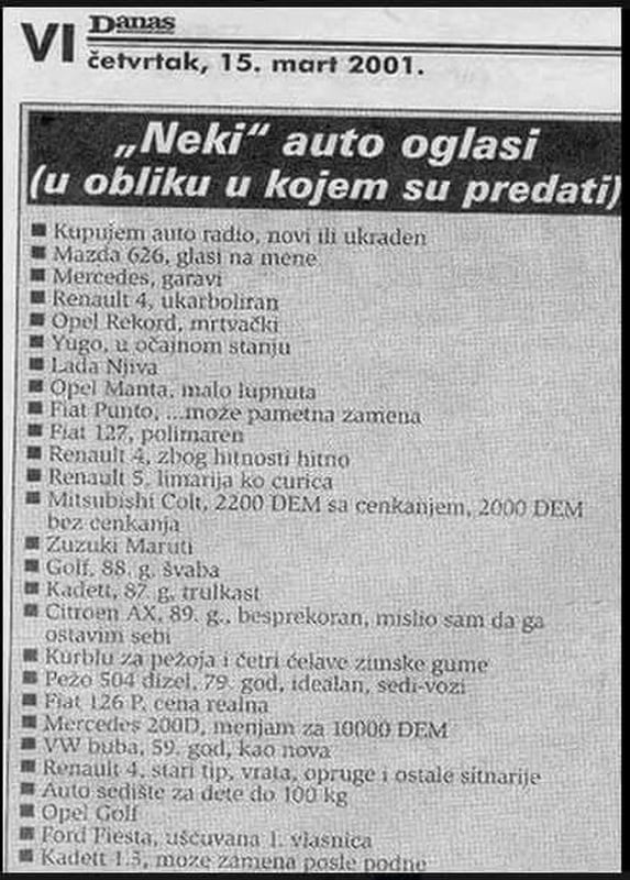 auto_prodaja_forwardusha.jpeg - Kako prodati auto: Yugo, očajan