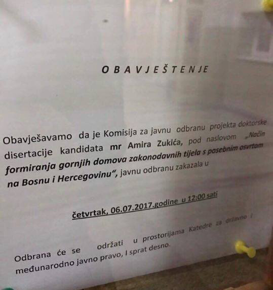 zukicodbrana_patria.jpg - Pravni fakultet: Zakazana odbrana doktorske disertacije Amira Zukića