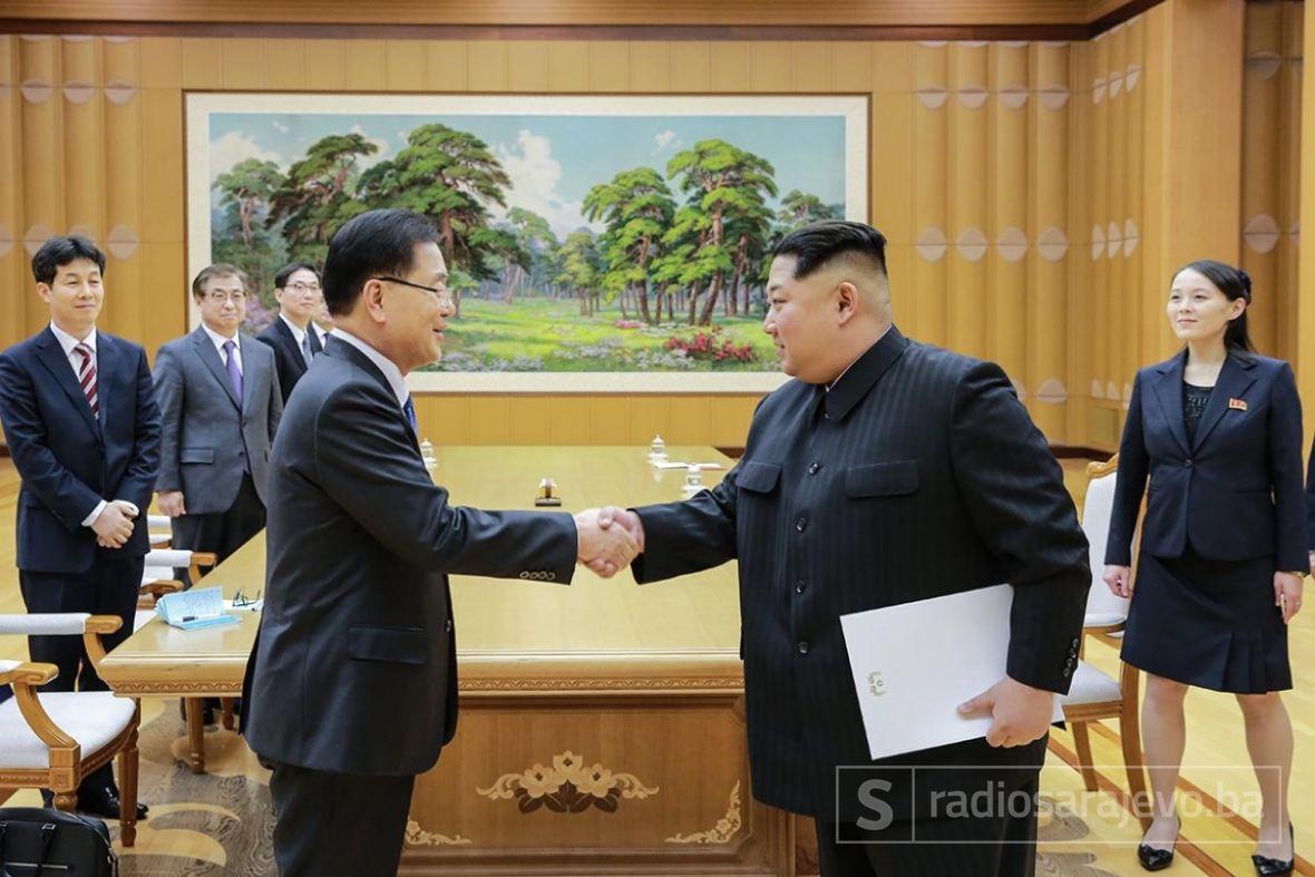 Kim Jong-un i Chung Eui-yong - undefined