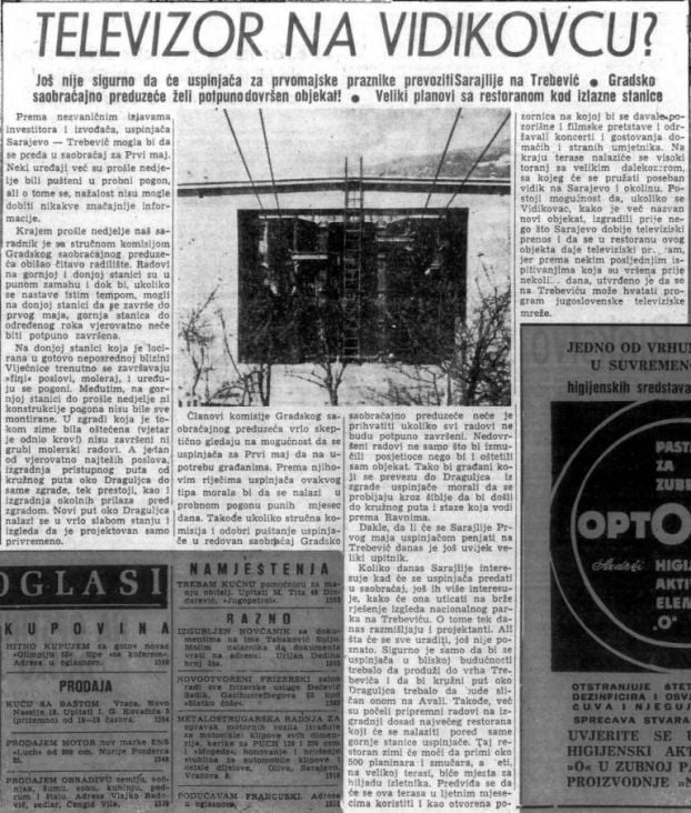 Ilustracija, Otvorenje prve sarajevske žičare 1959. - undefined