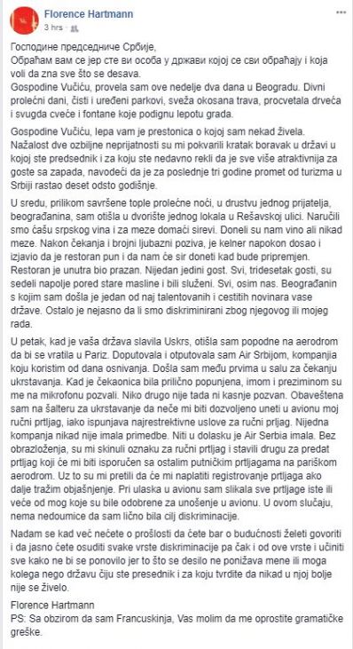 Otvoreno pismo Vučiću - undefined