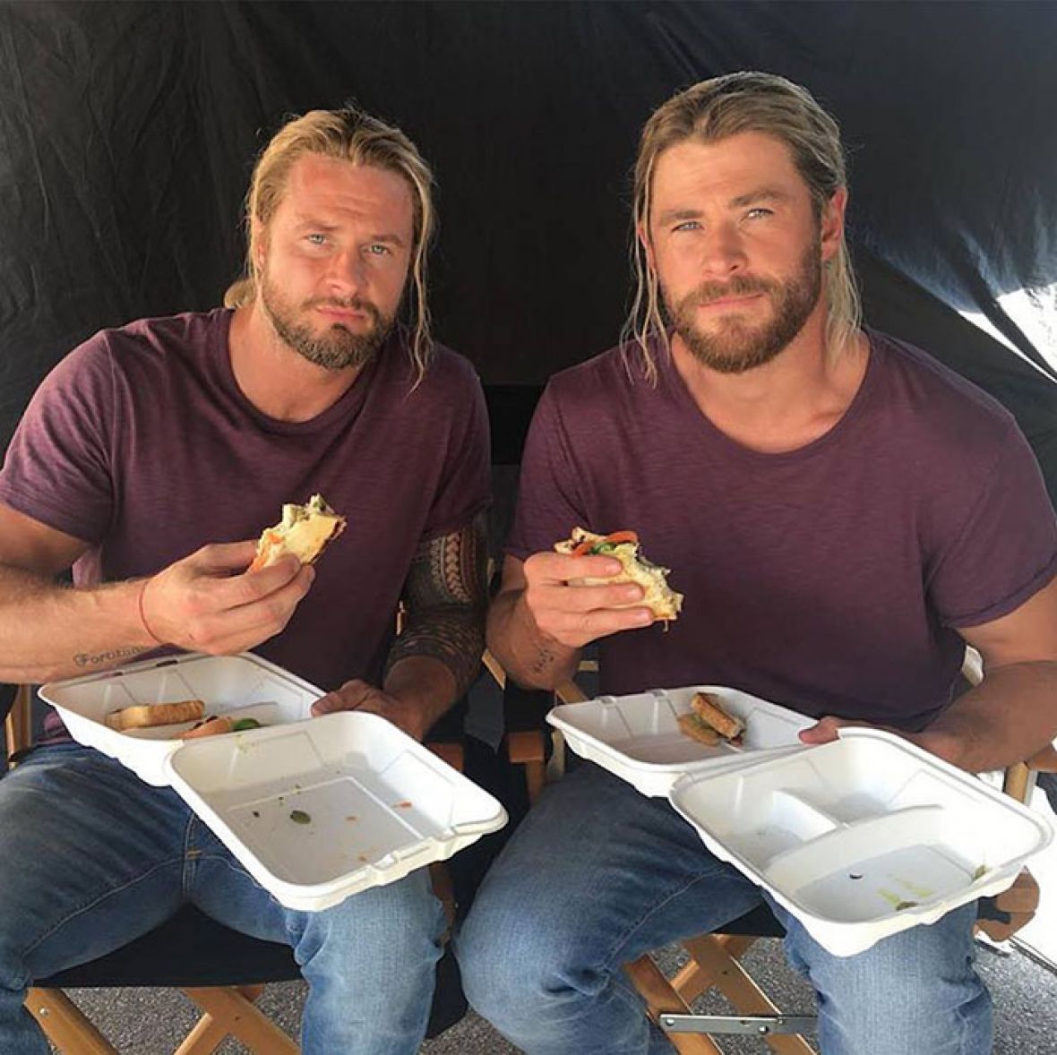 Chris Hemsworth (Thor) i dvojnik Bobby Holland - undefined