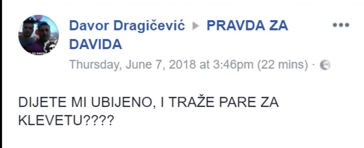 Dragičeviću uručena tužba - undefined