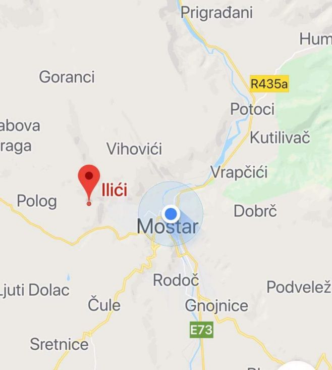 Zemljotres kod Mostara - undefined