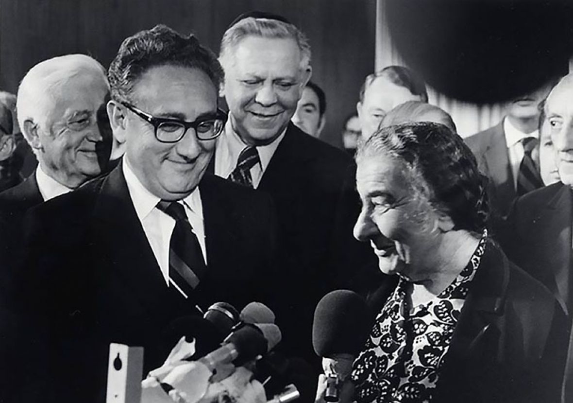 Henry Kissinger i Golda Meir - undefined