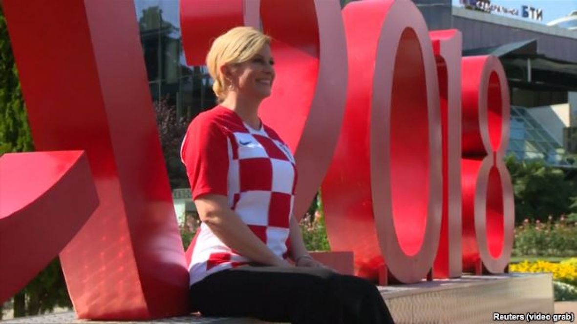  Predsjednica Hrvatske u navijačkom raspoloženju u Sočiju - undefined
