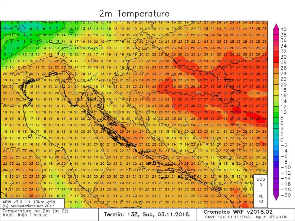 Temperature u BiH i regiji - undefined
