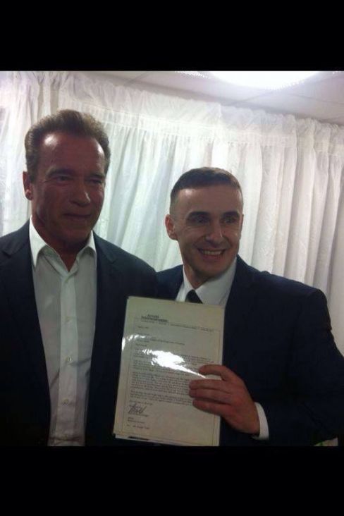 Solaković i Schwarzenegger na promociji knjige - undefined