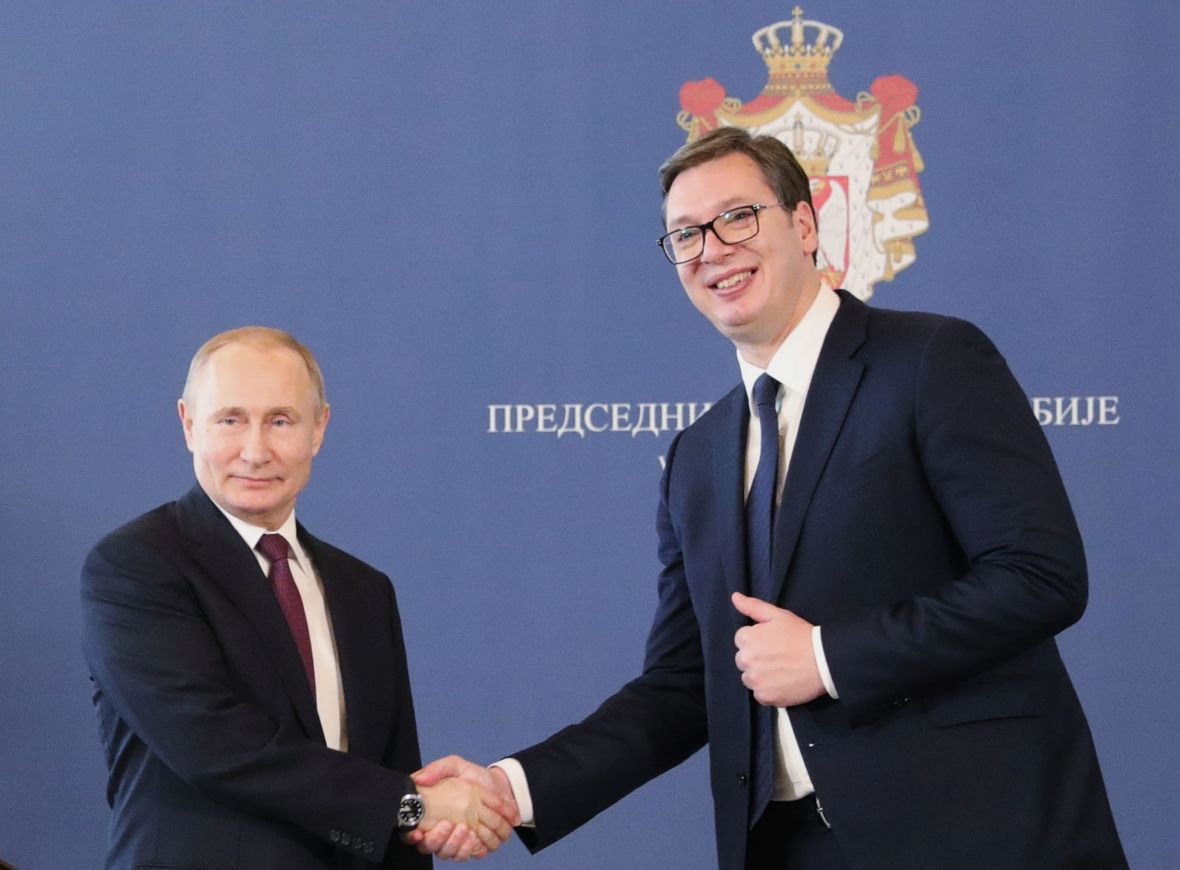Vladimir Putin i Aleksandar Vučić - undefined