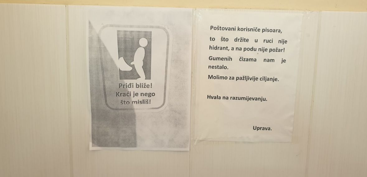 Poruka u WC-u u bolnici u Bjelovaru - undefined