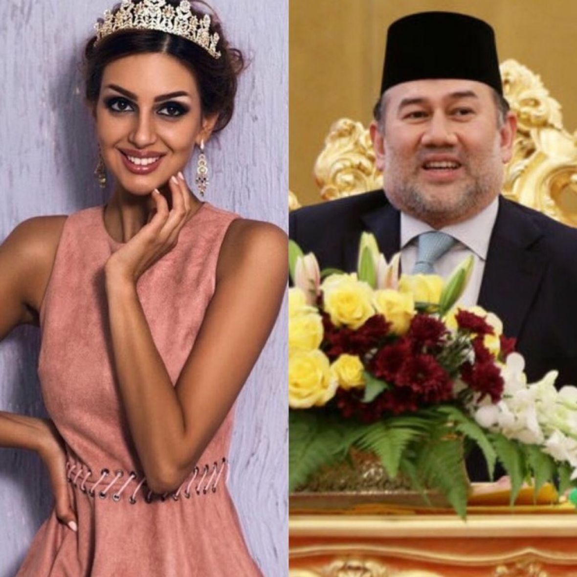 Muhamed V od Kelantana i Oksana Vojvodina - undefined