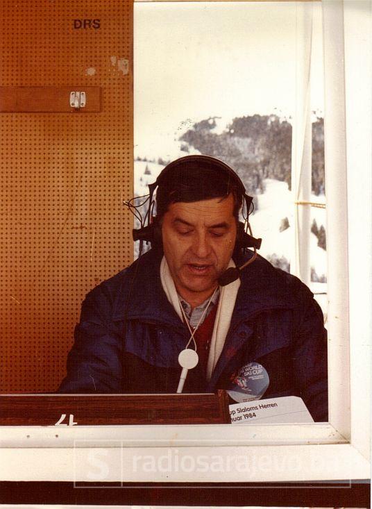 Nikola Bilić za vrijeme izvještavanja sa Olimpijade u Sarajevu 1984.  - undefined