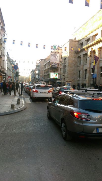 Velika gužva stvorila se u centru grada Sarajeva oko 16.50 sati - undefined