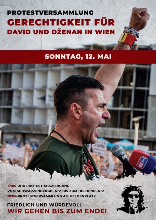 Iz grupe Pravda za Davida za 12. maj u 17 sati najavili su veliki protest u Beču - undefined