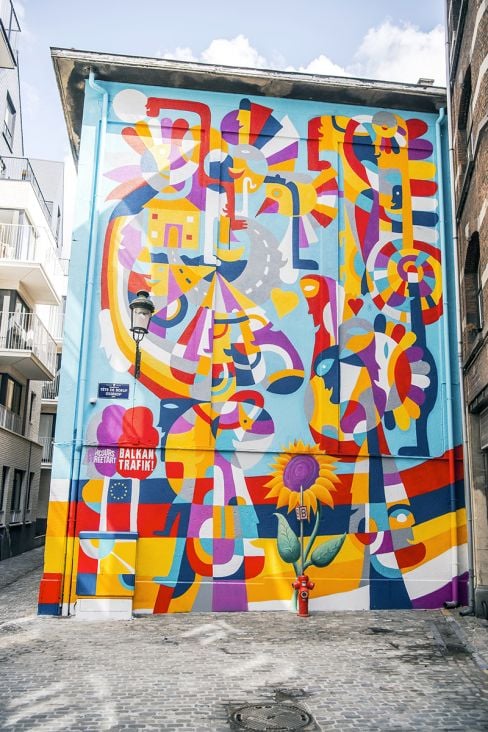 Mural Rikarda Druškića u Briselu - undefined