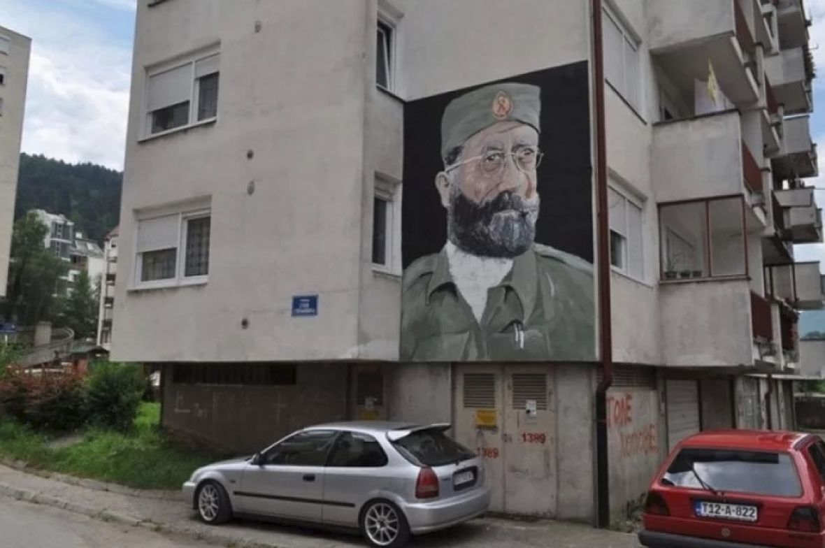 U Foči isrtan mural Draže Mihailovića - undefined