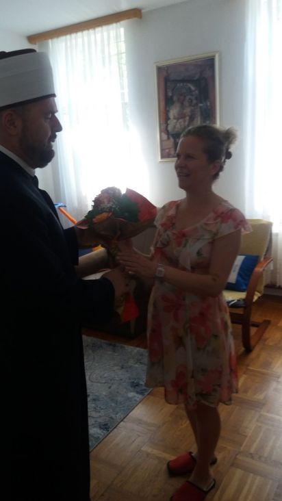 Muftija Dizdarević u posjeti porodici Maleša - undefined