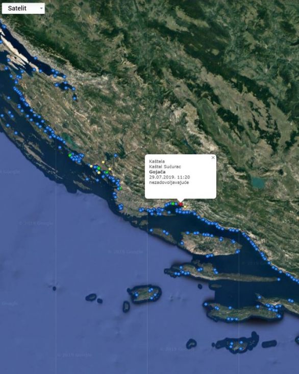 Mjerenja kvalitete Jadranskog mora u Hrvatskoj - undefined