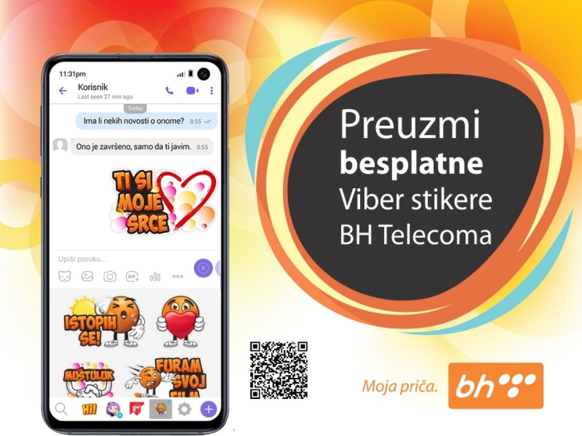 Od 12. augusta je na Viber marketu dostupna nova kolekcija BH Telecom stikera - undefined
