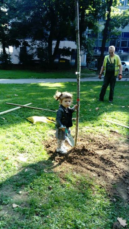 Dina za svoj rođendan Sarajevu poklonila stablo japanske trešnje - undefined