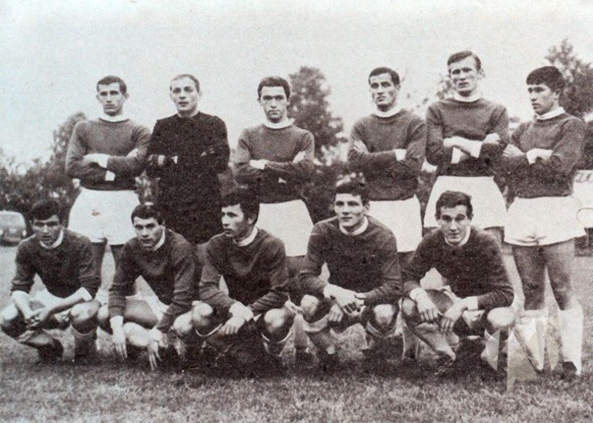 Ekipa Željezničara koja je u sezoni 1966/1967. donijela prvu titulu na Grbavicu - undefined