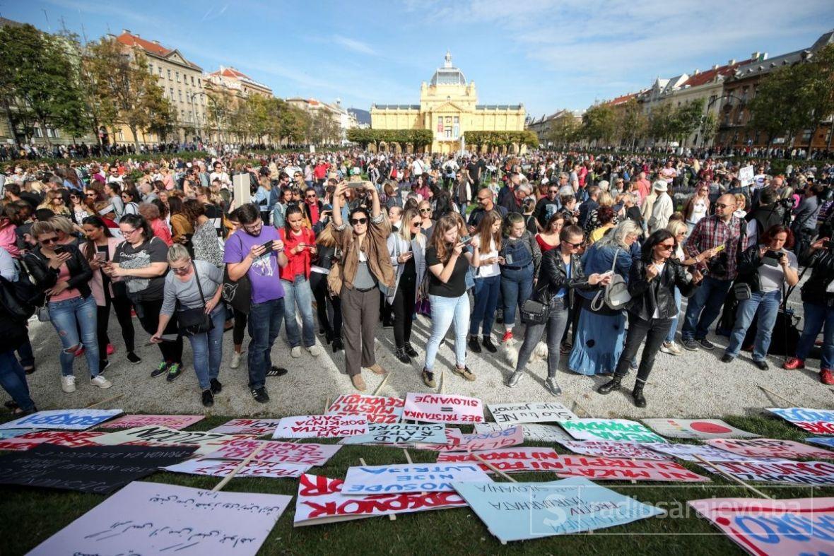 Protesti u Zagrebu - undefined