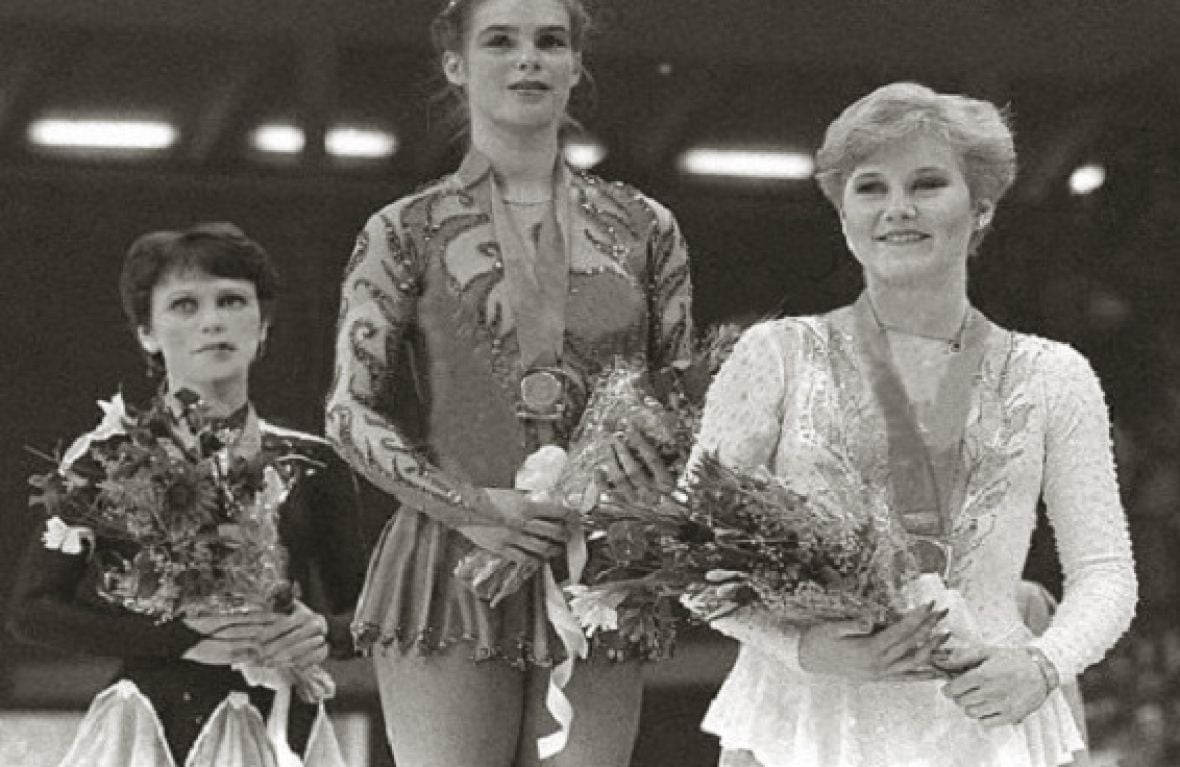 Osvajačice medalja u Zetri: Ivanova, Witt i Sumners  - undefined