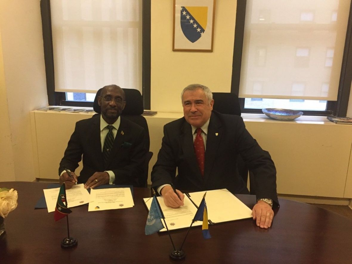 BiH uspostavila diplomatske odnose sa Federacijom Saint Kitts i Nevis - undefined