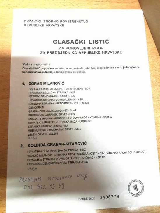 Ovo su najbolji poništeni listići na izborima u Hrvatskoj - undefined