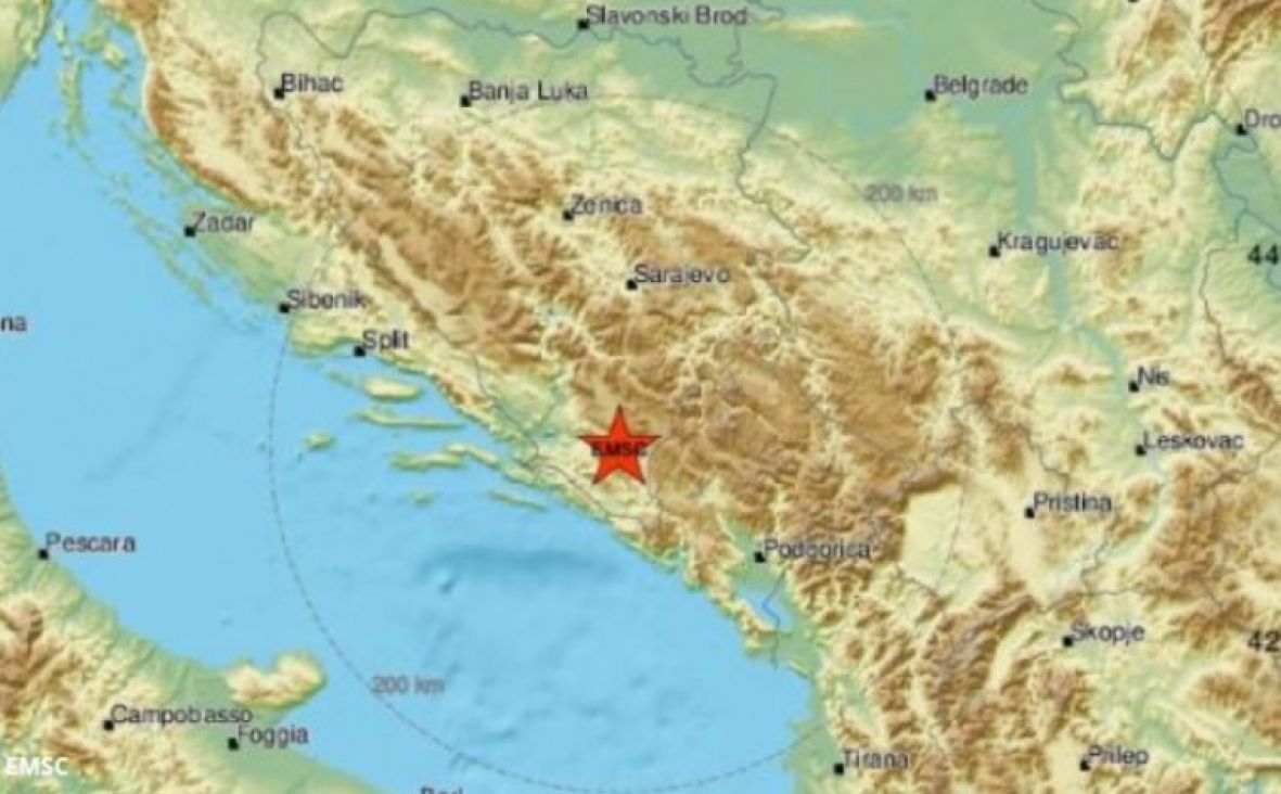 Zemljotres kod Ljubinja - undefined