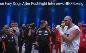 Slavlje i suze: Kako je Tyson Fury zapjevao nakon pobjede (VIDEO)
