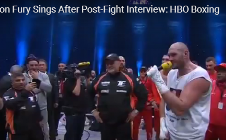 Slavlje i suze: Kako je Tyson Fury zapjevao nakon pobjede (VIDEO)