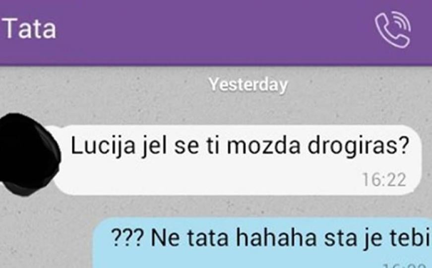 Kad te tata pita 'drogiraš li se'