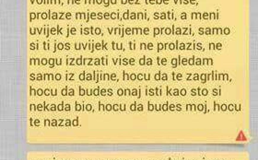 Vjerovatno najtužnija ljubavna poruka jedne Bosanke svih vremena 