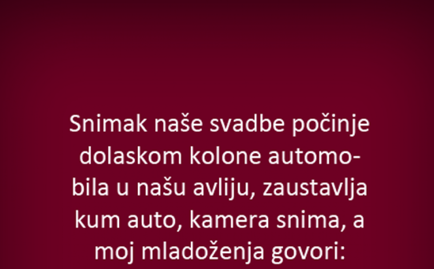 Kad mladoženja pretjera s alkoholom na vlastitoj svadbi