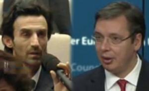 Incident u Briselu: Prištinski novinar pokušao da isprovocira Vučića, vrijeđao Dodika