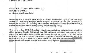 FOTO: Pogledajte depeše koje je SIPA uputila MUP-u RS-a prije akcije u Novom Gradu