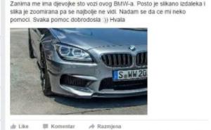 Traži se vlasnica BMW-a